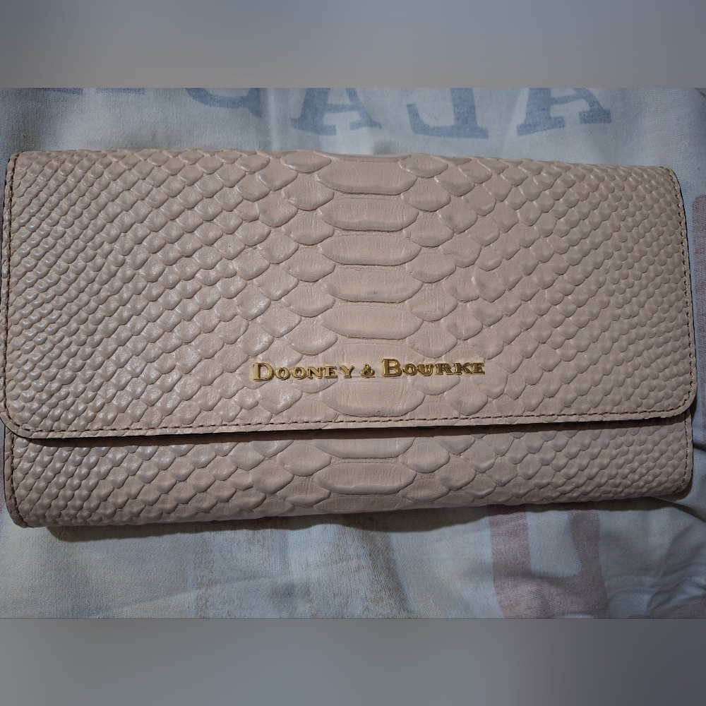 Dooney & Bourke Embossed Python Clutch/ Crossbody